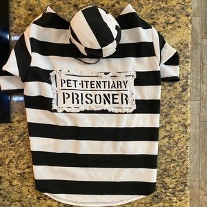 Dog Halloween Prisoner Costume Size XXL